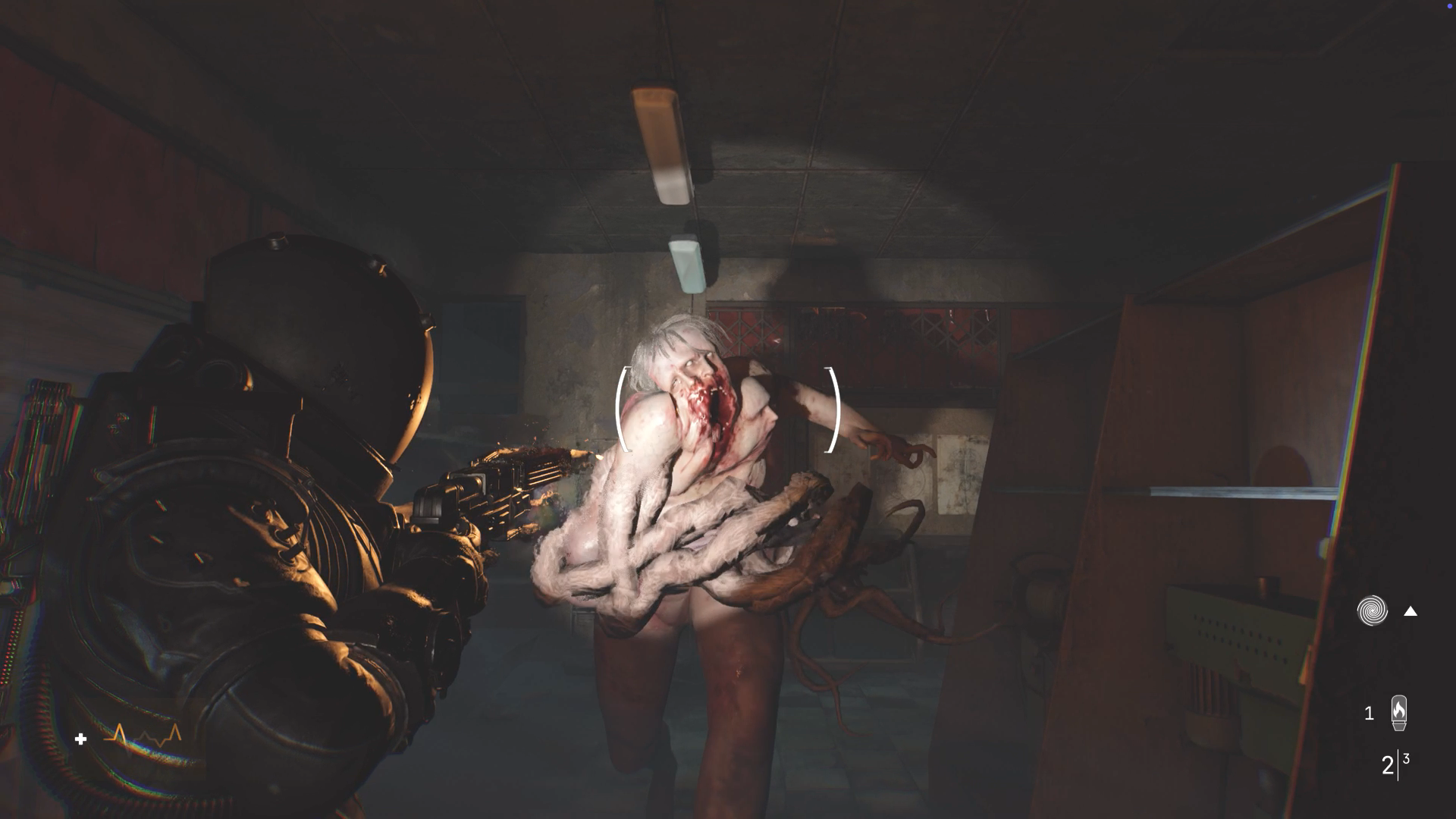 A screenshot shows an enemy lunging forward in Cronos: The New Dawn