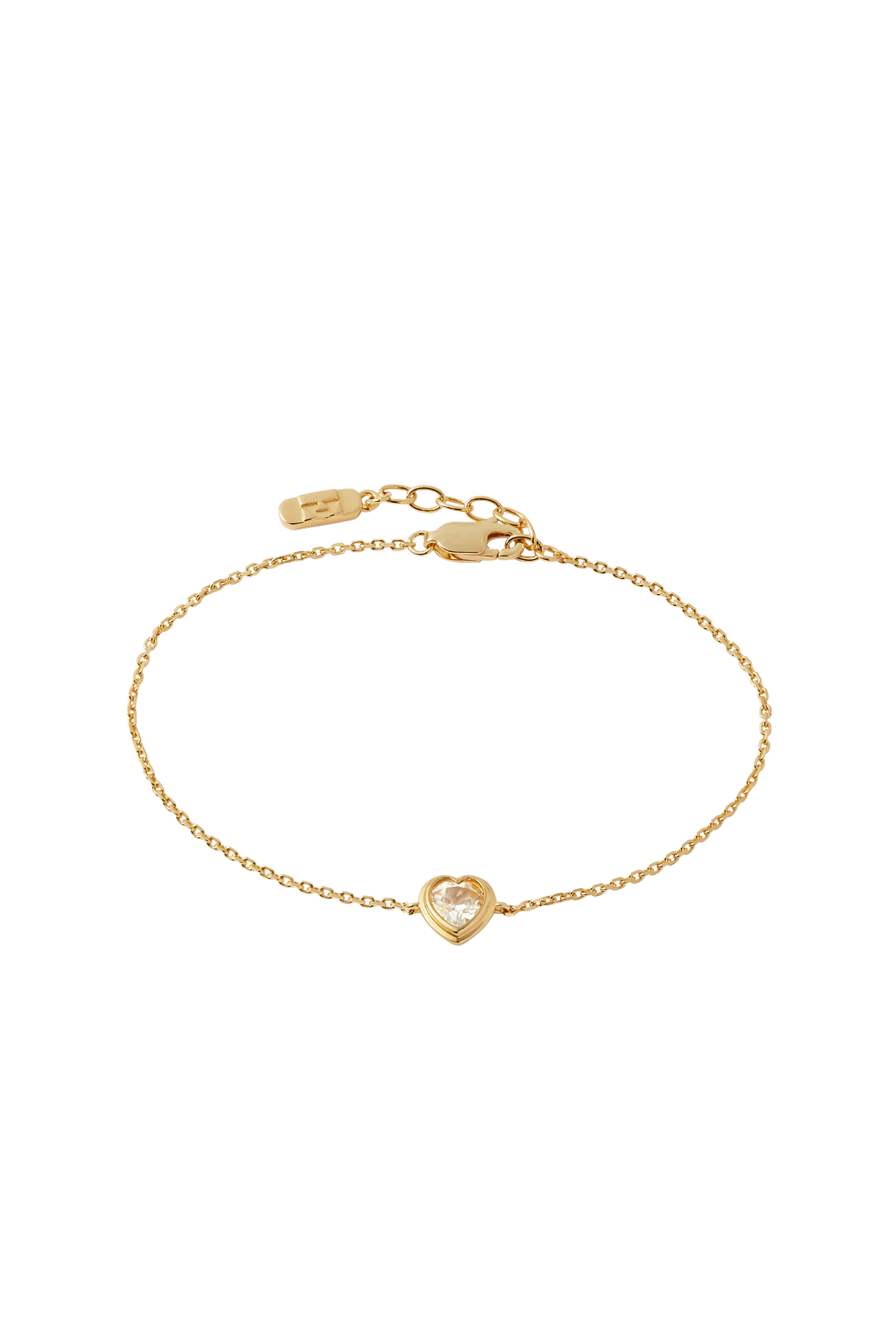 Heart White Sapphire Bracelet