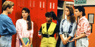 Saved by the Bell Zack Morris Mark-Paul Gosselaar Tiffani Thiessen Kelly Kapowski Lark Voorhies Lisa