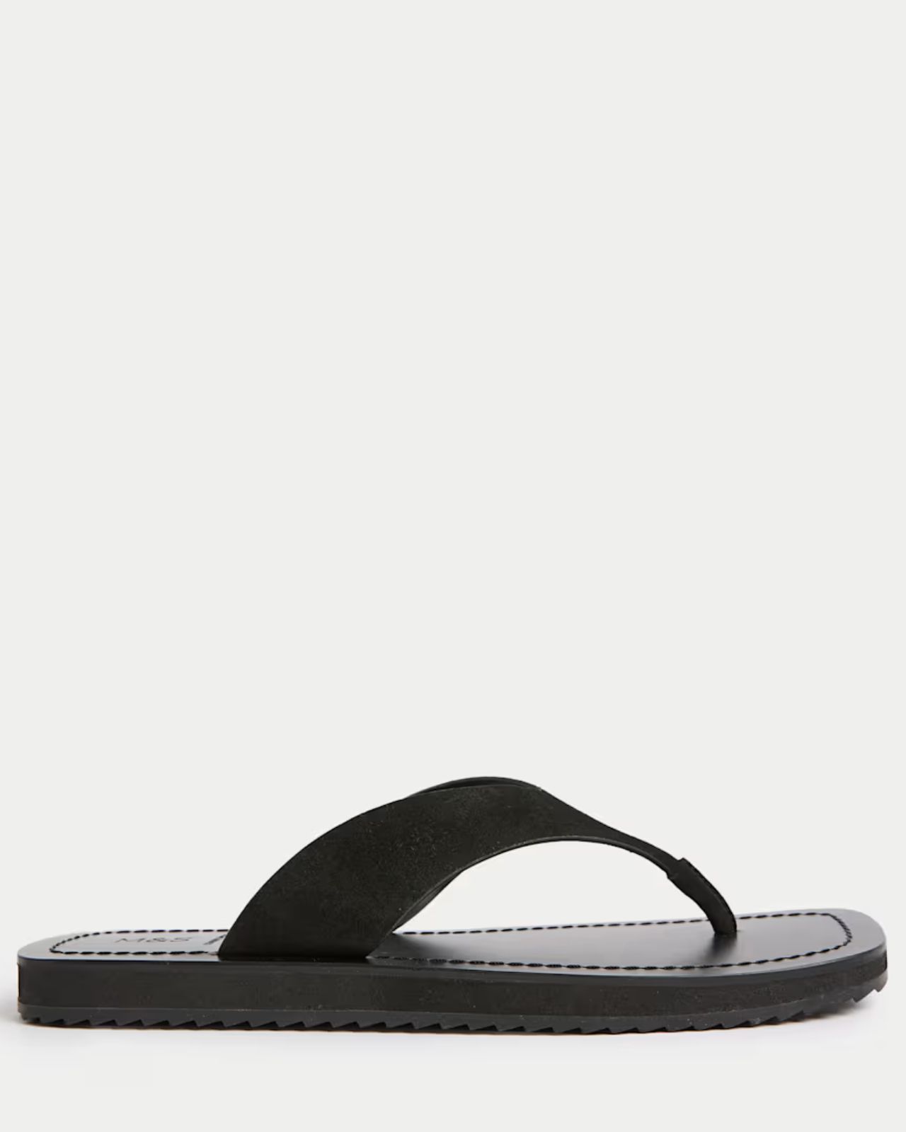 M&S Suede Flat Square Toe Sandals
