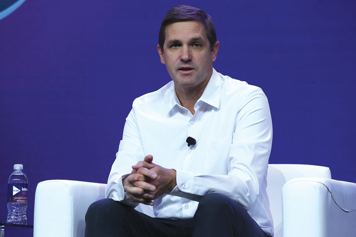 Photos from AI and immersive experience panelists speaking at InfoComm 2025.
