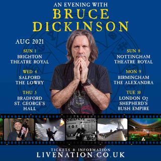 Bruce Dickinson 2021 tour poster