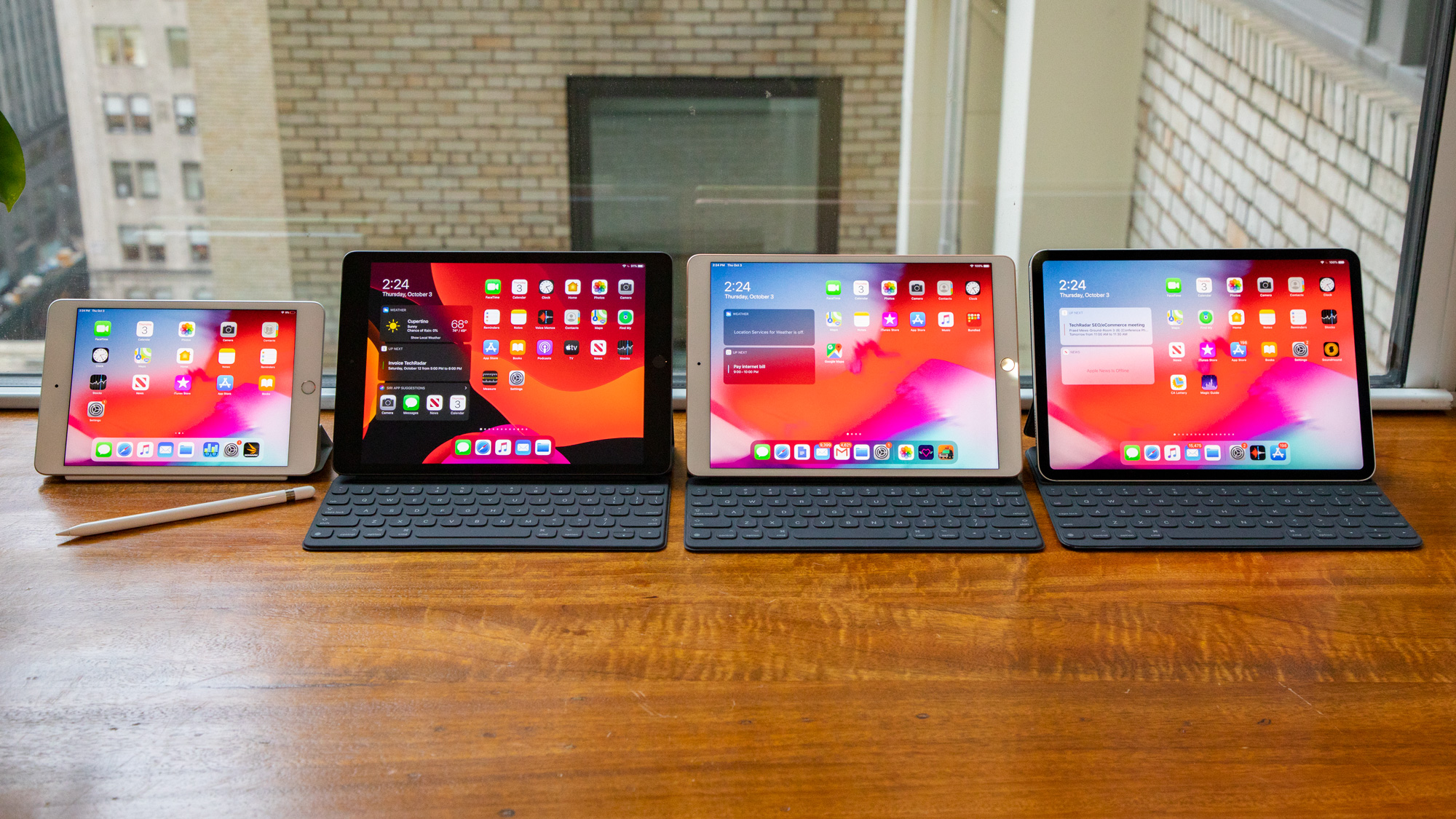 iPad mini 5, iPad 10.2, iPad Air 10.5, and iPad Pro 11