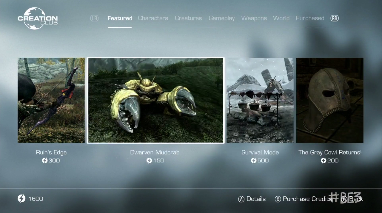 Bethesda announces Creation Club, which looks like a new paid mod system,  maybe (updated) | PC Gamer