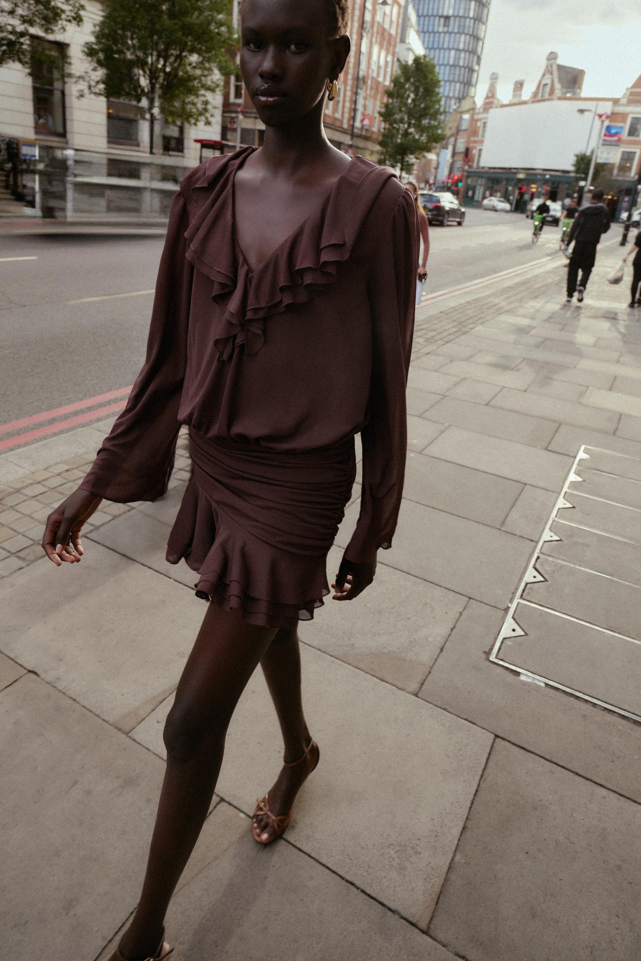 Short Ruffled Dress