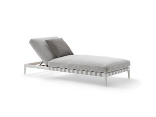 Grey daybed with adjustable backrest