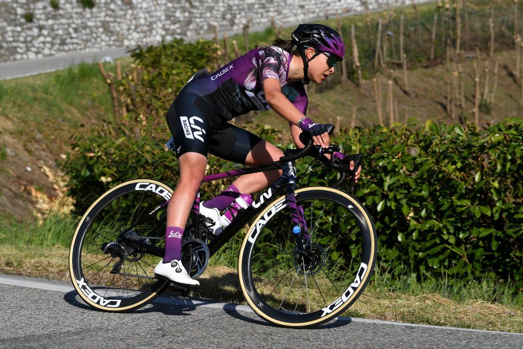 CITTIGLIO ITALY MARCH 21 Soraya Paladin of Italy and Team Liv Racing during the 45th Trofeo Alfredo BindaComune di Cittiglio 2021 Womens Elite a 1418km stage from Cocquio Trevisago to Cittiglio 257m TrBinda UCIWWT on March 21 2021 in Cittiglio Italy Photo by Tim de WaeleGetty Images