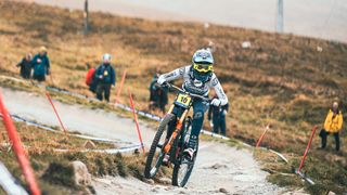 Rider at 2022 Downhill World Cup