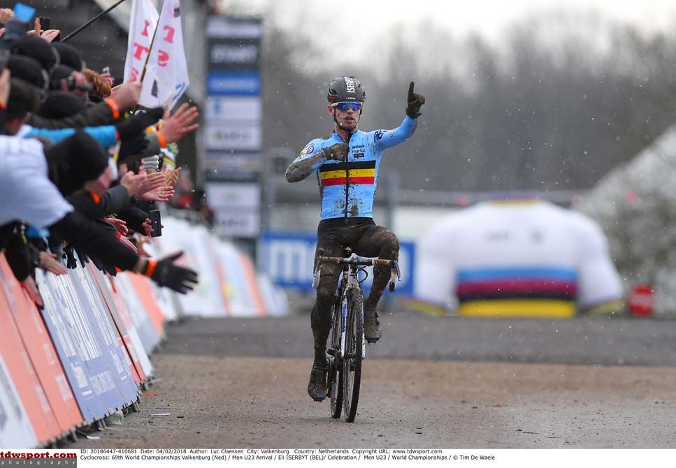 Eli Iserbyt (Belgium) wins the U23 title at the UCI Cyclo-cross World Championships