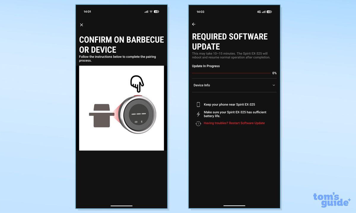 Weber Spirit EX325 app screenshots