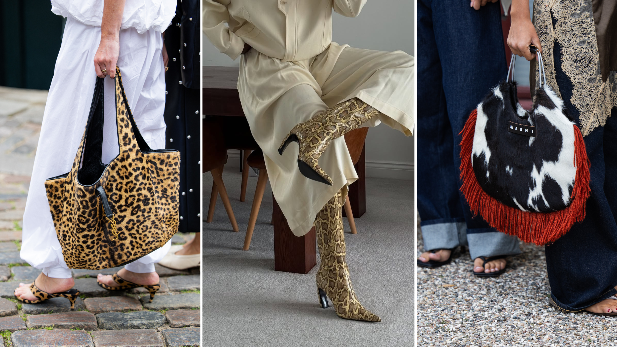 Animal print accessories street style