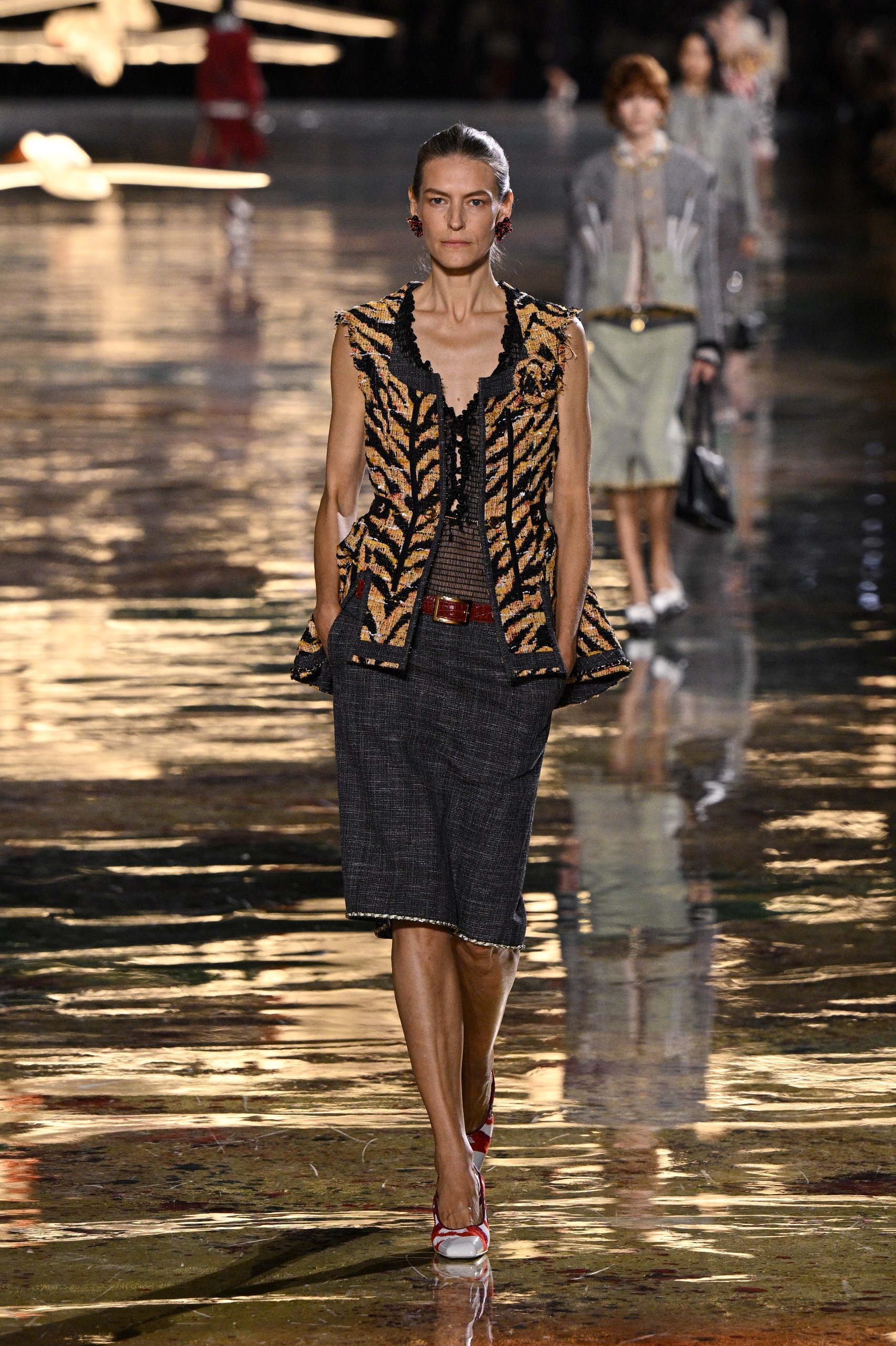 Chanel's pencil skirts on the Spring/Summer 2027 runway