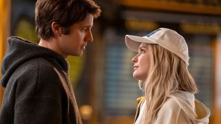 Lucas Bravo and Camille Razat in Emily in Paris