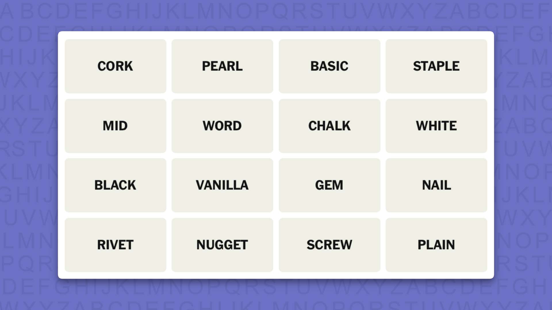 NYT Connections hints for game 1144 on a purple background