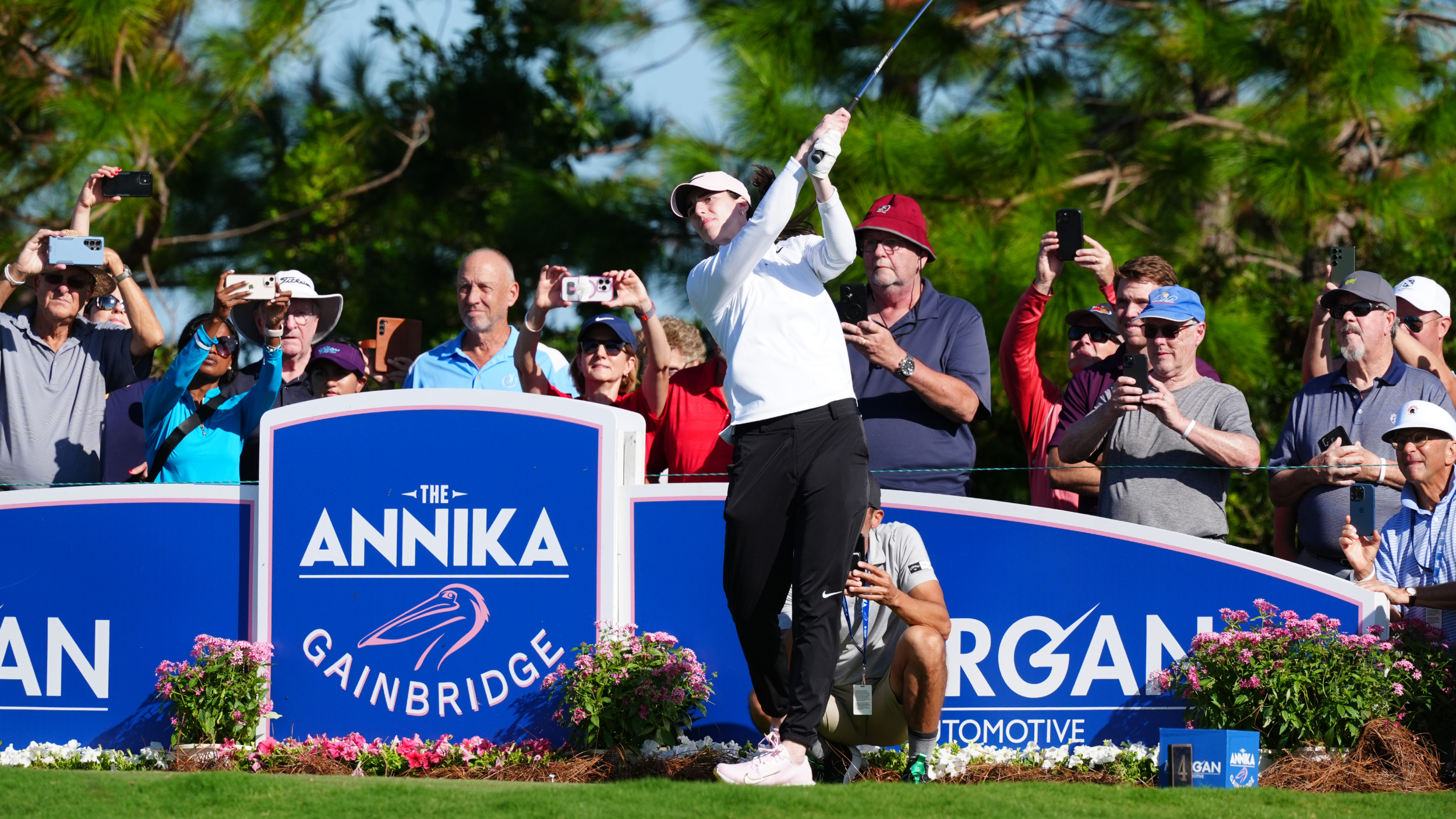 Caitlin Clark at the pro-am for The Annika