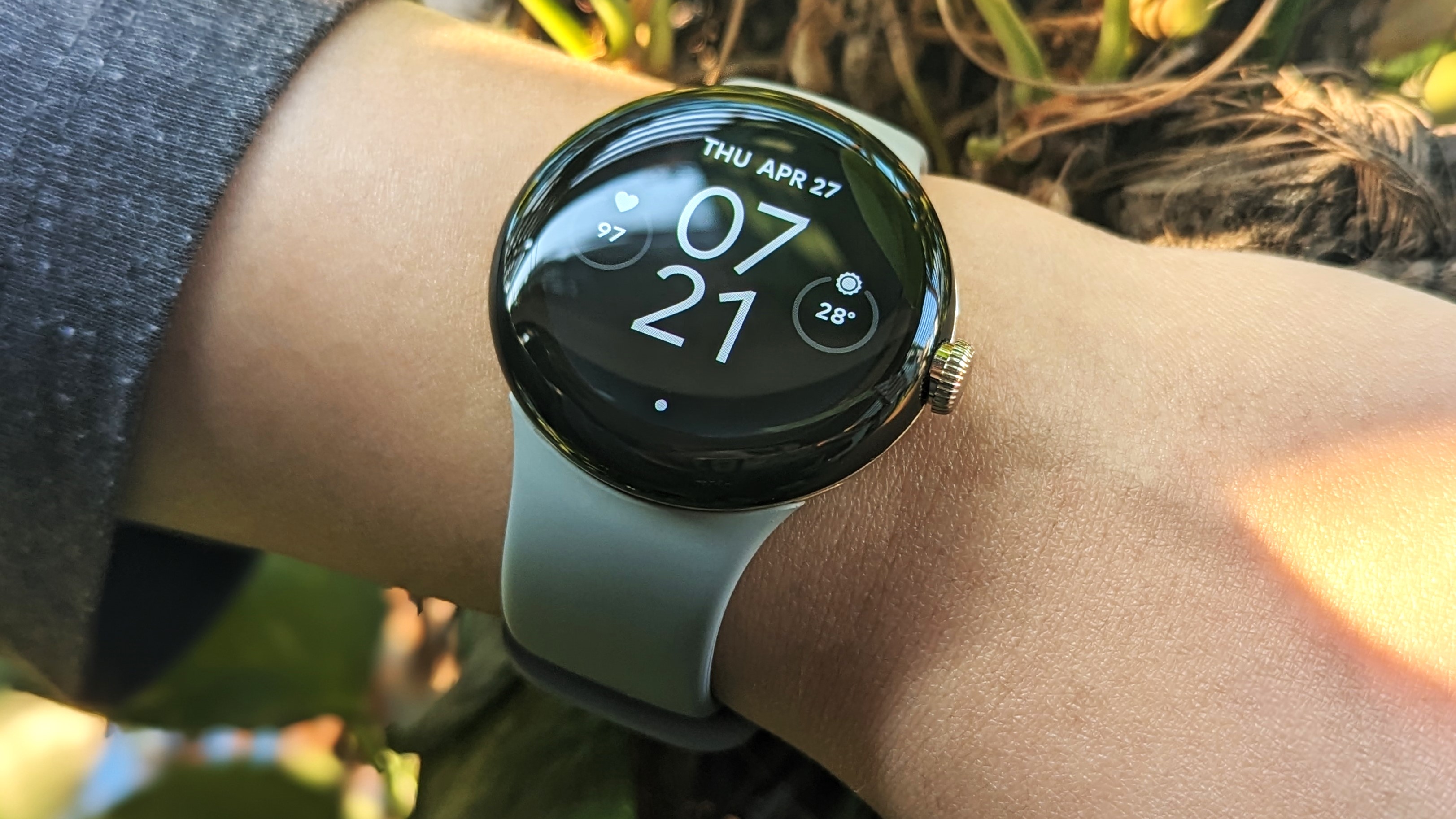 Google Pixel Watch worn on a wrist