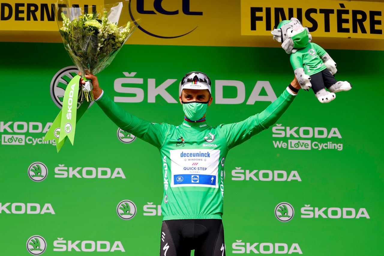 Tour de France 2021 108th Edition 1st stage Brest Landerneau 1978 km 26062021 Julian Alaphilippe FRA Deceuninck QuickStep photo POOL Thomas SansonAFPBettiniPhoto2021