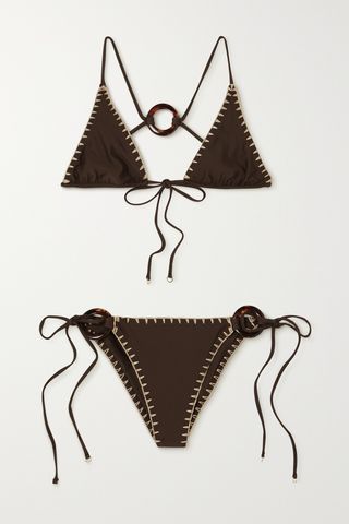 + Net Sustain Alani and Delia Stretch-Econyl Triangle Bikini