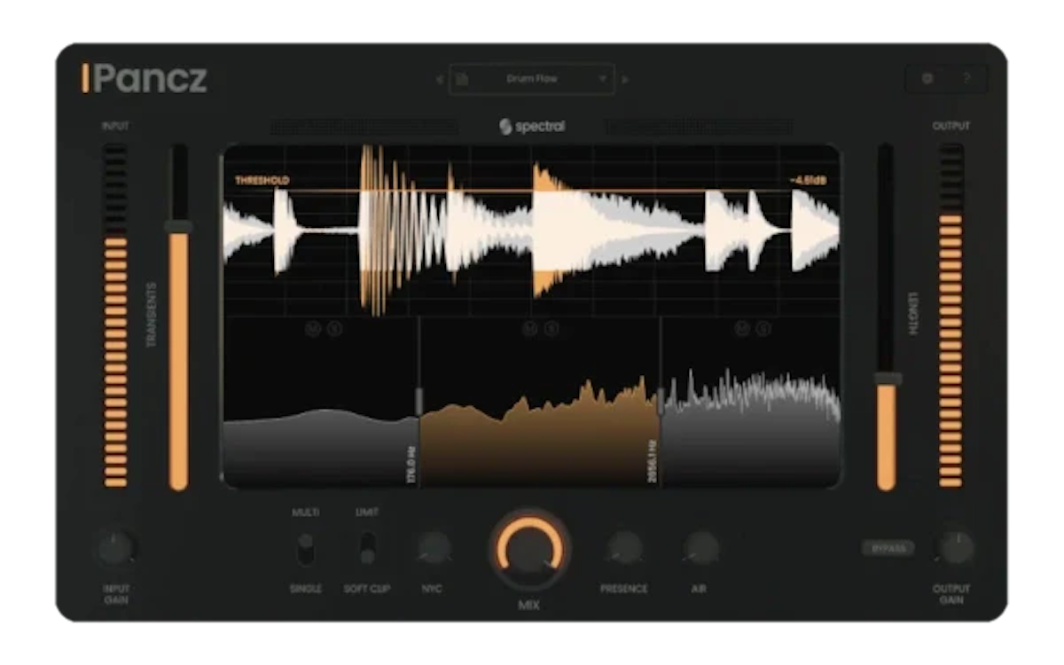 Транзиент Шейпер VST. Oversampled-- pancz. Multiband Transient Shaper. Flare VST.