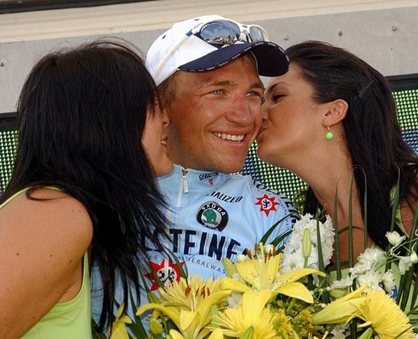 Ah, the kiss, almost worth the win by itself