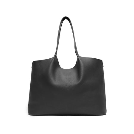 Mia Horizontal Tote Black Pebble