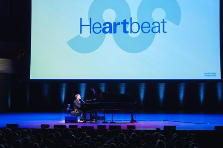 Rufus Wainwright, performing at the piano at the Heartbeat Summit, Lincoln Center