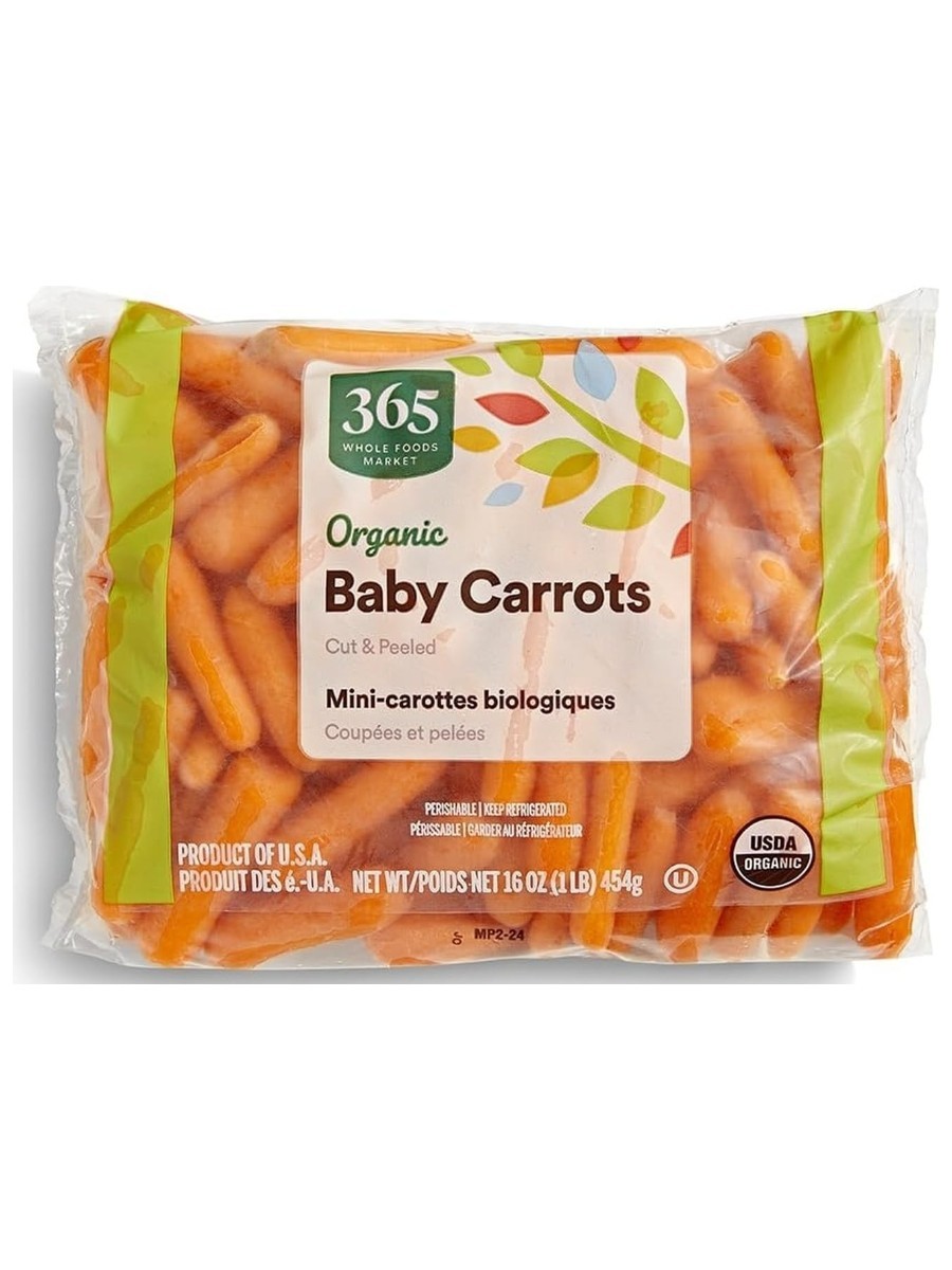 A pack of baby carrots