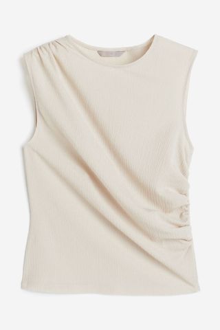 Draped Sleeveless Top