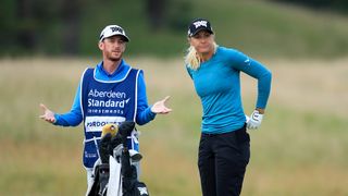 Paul Cormack and Anna Nordqvist at the Aberdeen Standard Investments Ladies Scottish Open