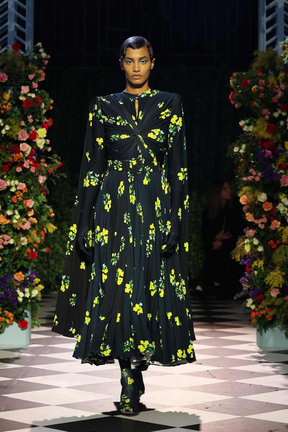 on the runway at London Fashion Week AW23