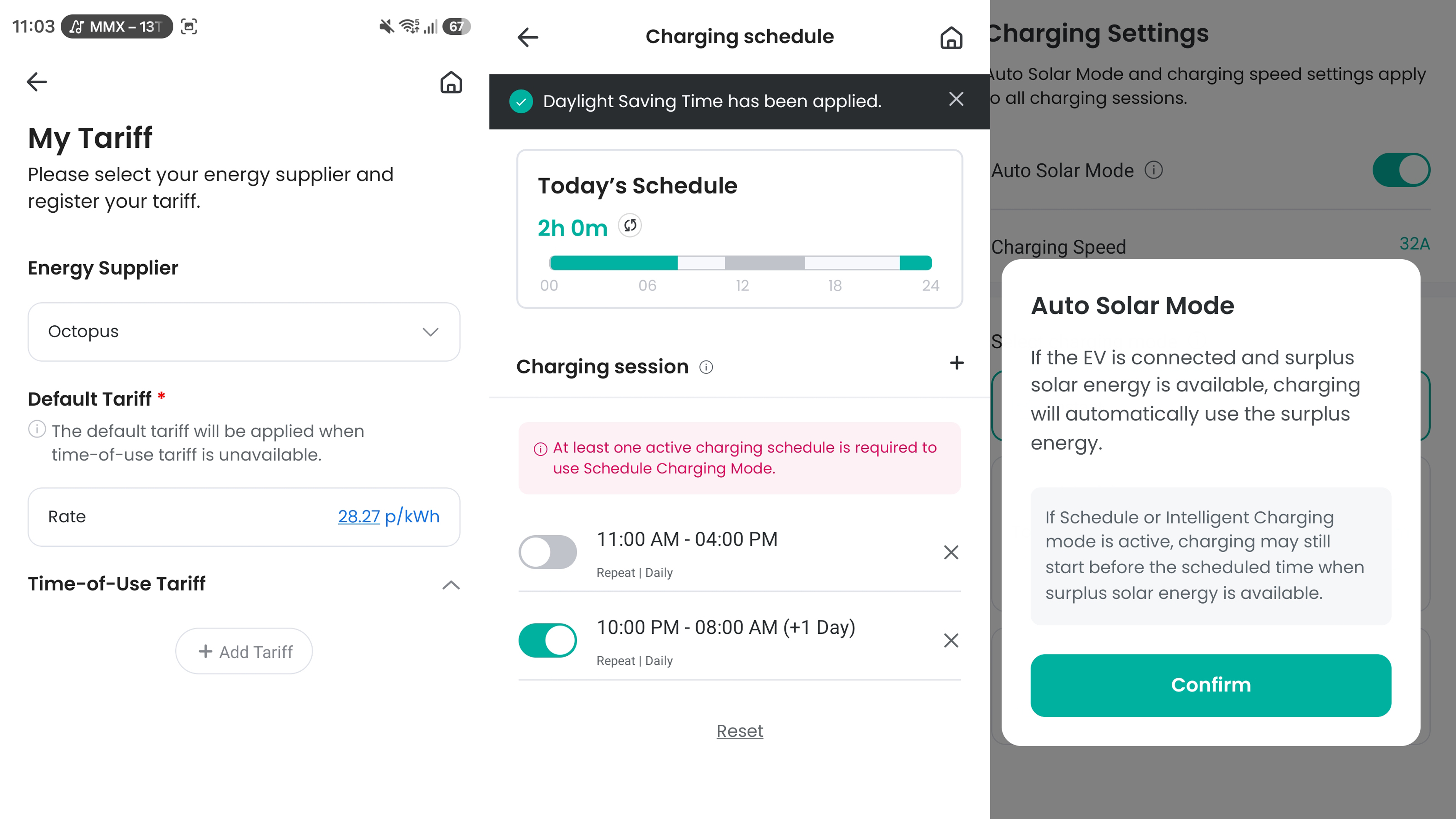 Humax MX7 via Humax Charge app on Android