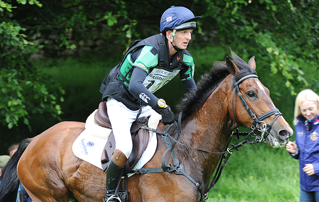 TOM JACKSON riding WALTHAM FIDDLERS FIND during Cross Country phase of the CCI*** Under 25; during the Bramham International Horse Trial in Bramham Park, Wetherby, West Yorkshire, UK on 13th June 2015