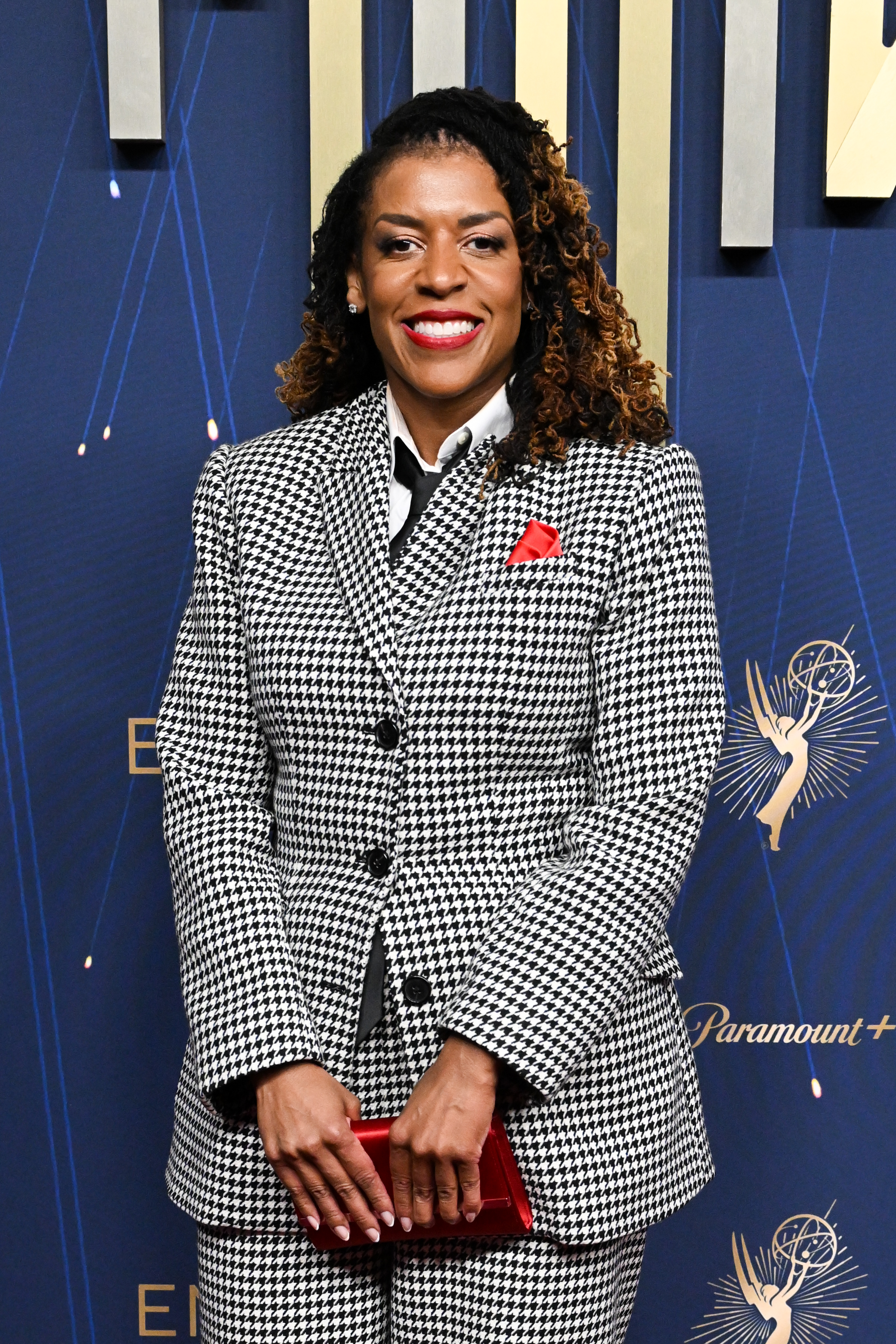Erica L. Johnson attends the 77th Primetime Emmy Awards at Peacock Theater on September 14, 2025 in Los Angeles, California.