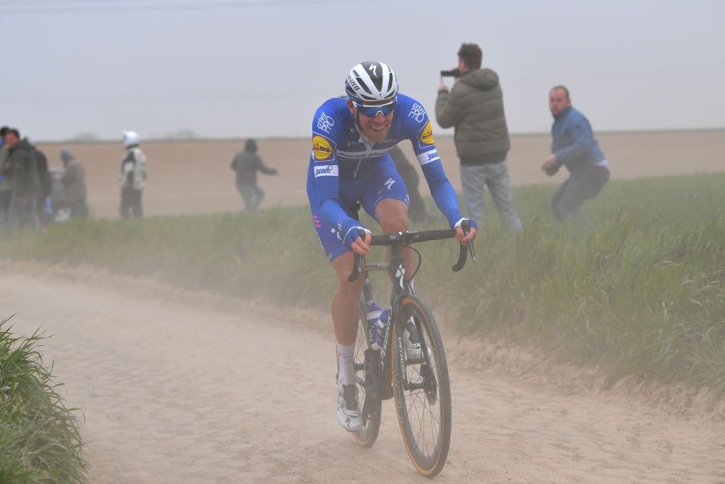 Tim Declercq put in work for Quick Step, as ever
