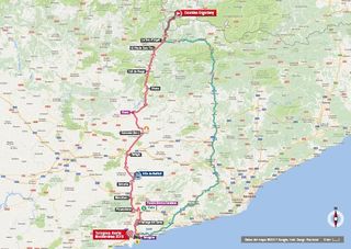 Vuelta a Espana 2017 stage 4 map