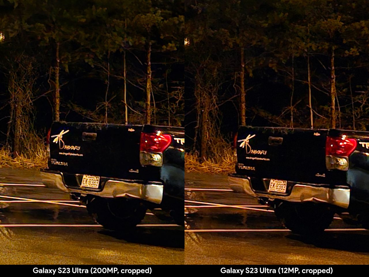Comparing the default 12.5 MP resolution and the new 200 MP resolution photos on the Samsung Galaxy S23 Ultra