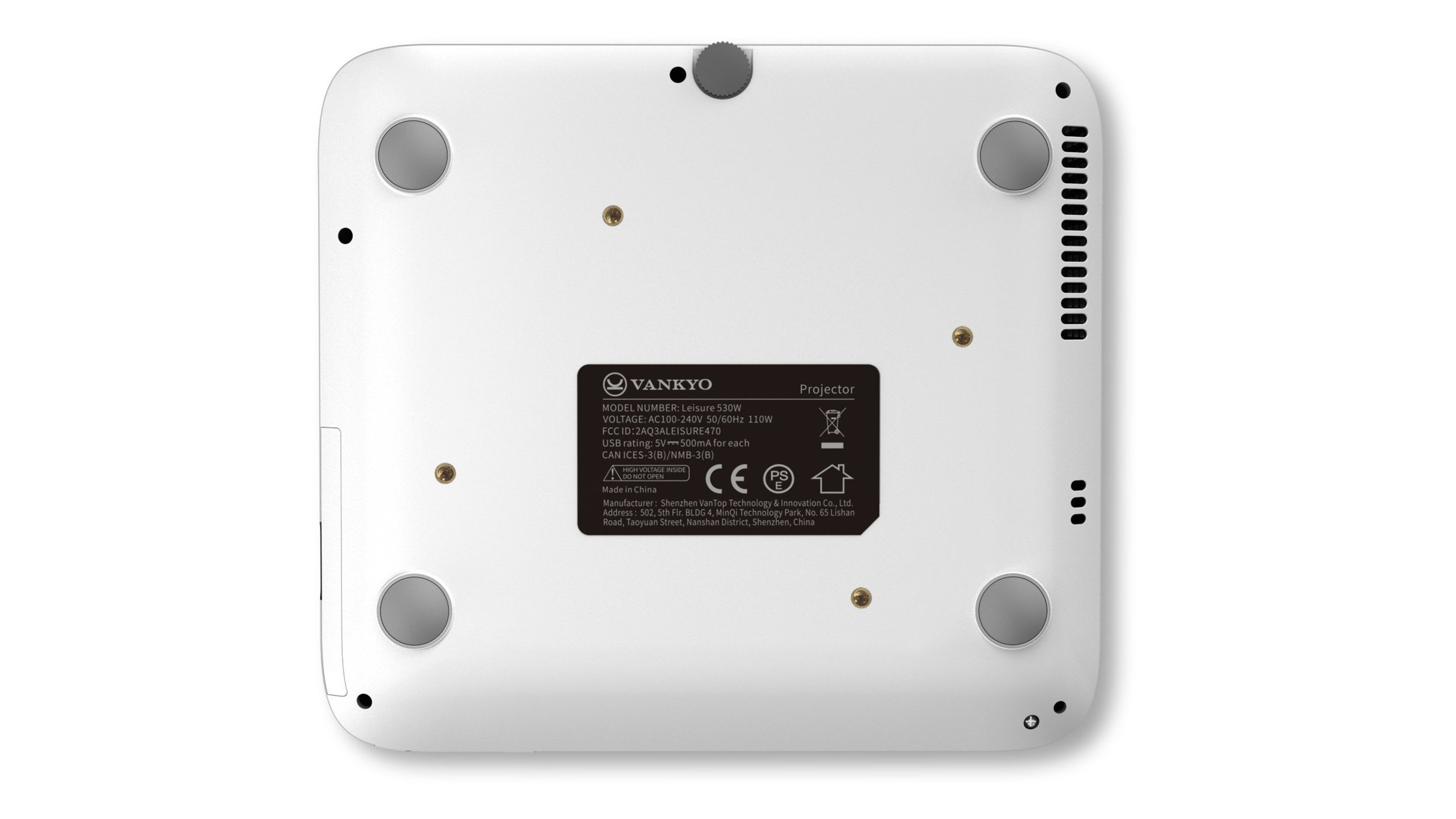 thumbnail image 2 of Replacement Remote Control For Vankyo Leisure 420, 530W, 495W Projectors (STV381C) 2 of 6