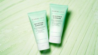Farmacy skincare on a green background
