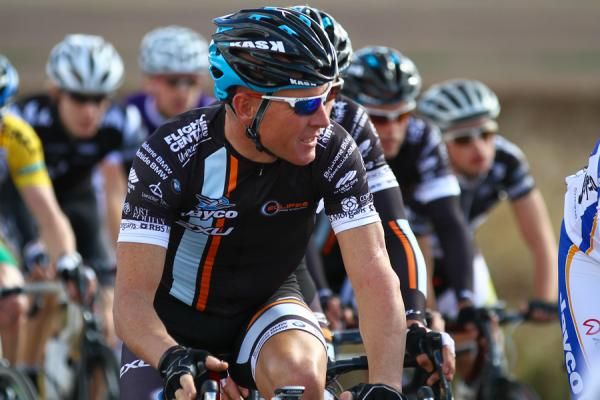 Jayco-2XU's Chris Jongewaard spent the day in the lead group