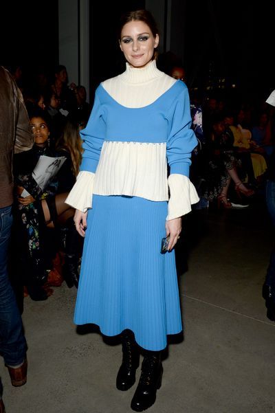 Fashion model, Clothing, Fashion, Fashion show, Fashion design, Electric blue, Shoulder, Cobalt blue, Event, Footwear,