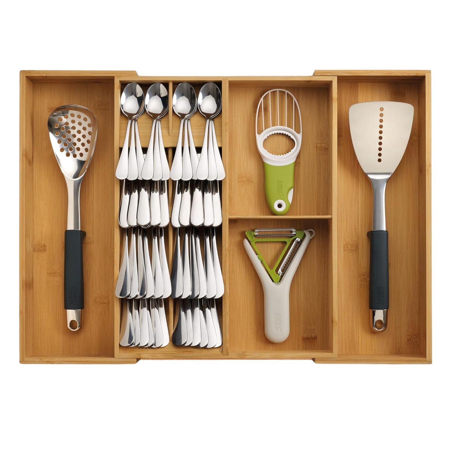 A natural cutlery organizer