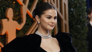 Selena Gomez attends the 28th Annual Screen Actors Guild Awards at Barker Hangar on February 27, 2022 in Santa Monica, California.