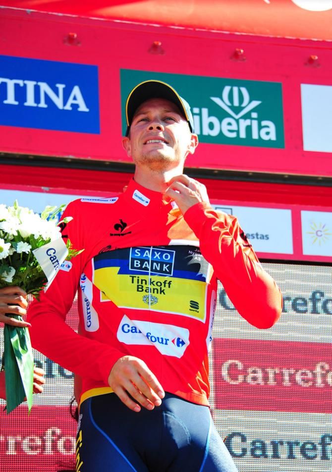 It's been a good Vuelta so far for Nicolas Roche (Saxo-Tinkoff) who won stage 2 and then earned the leader's jersey after stage 8.