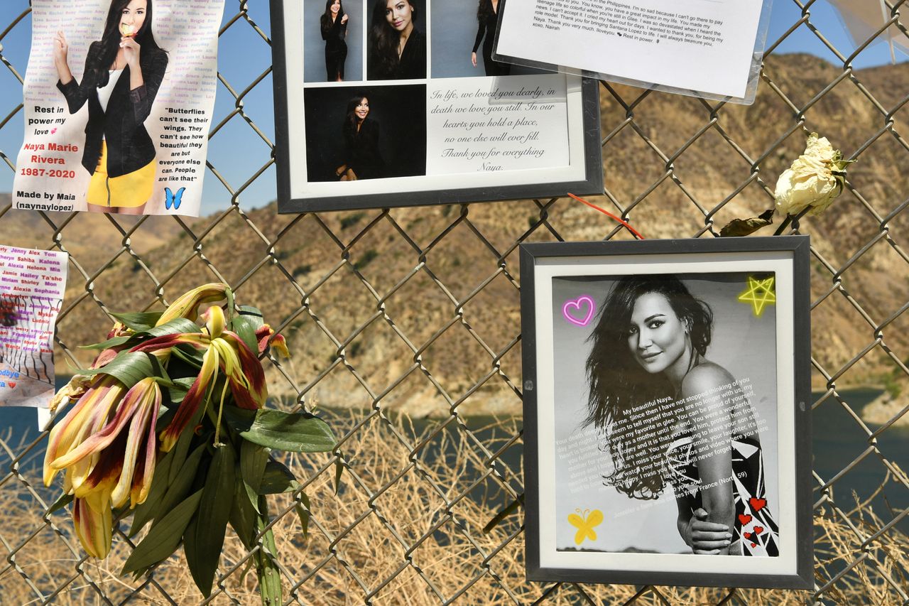 A Naya Rivera memorial.