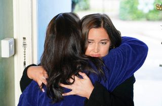 Lauren Branning and Sonia Fowler hugging