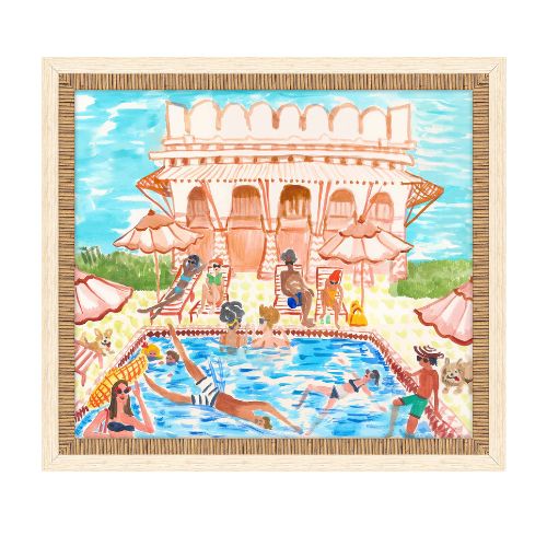 Poolside Play Wall Art by Eli Franz