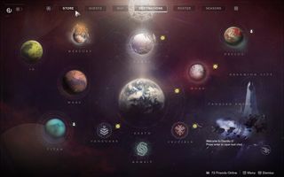 The "Store" icon at the top-left of the Director menu gives you access to the Eververse store remotely.