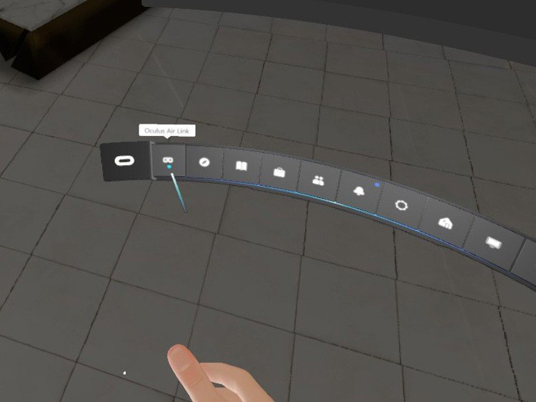 Oculus Rift Software Air Link Menu