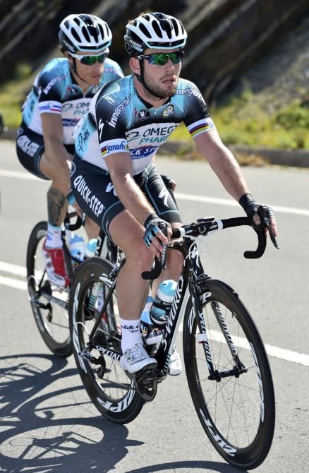 The finish to stage 1 didn't quite work out as planned for Mark Cavendish (Omega Pharma-Quick Step).