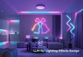 Lepro lighting utilizes large language model algorithms for unique displays.